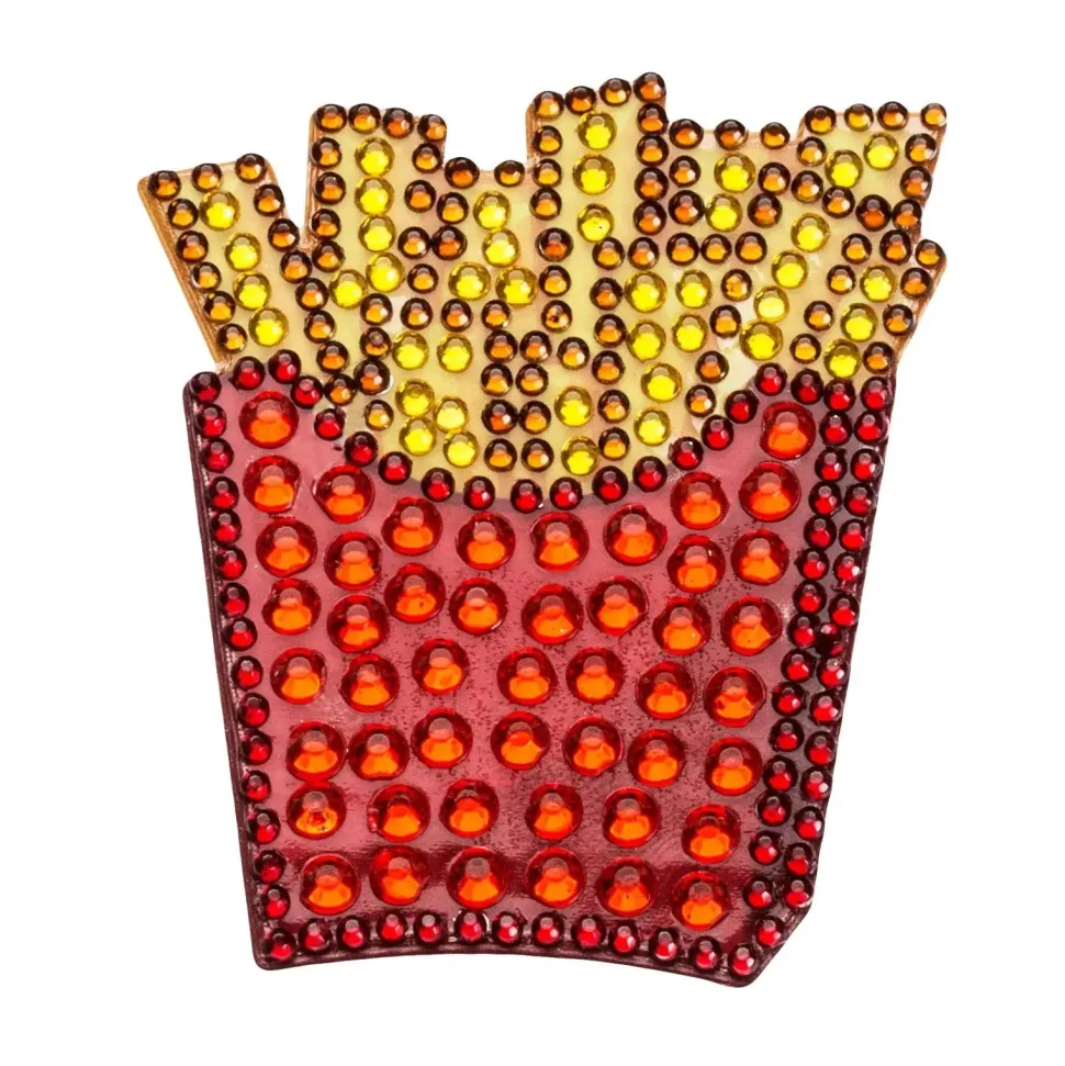 StickerBeans French Fries Rhinestone Sticker