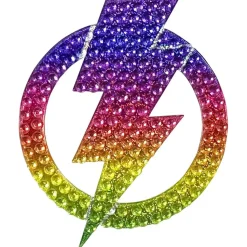 StickerBeans Lightning Bolt Rhinestone Sticker