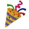 StickerBeans Party Popper Rhinestone Sticker