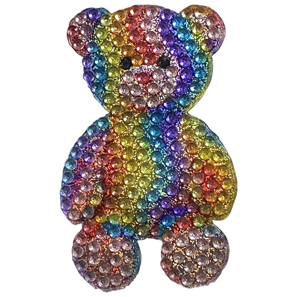 StickerBeans Pastel Teddy Bear Rhinestone Sticker