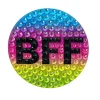 StickerBeans Rainbow Bff Rhinestone Sticker