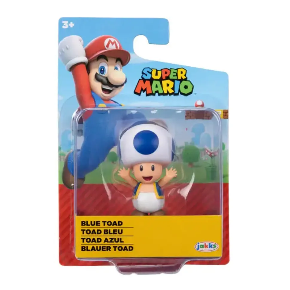 Super Mario Blue Toad 2.5-Inch Figure