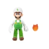 Super Mario Fire Luigi with Fireball 4-Inch Action Figure