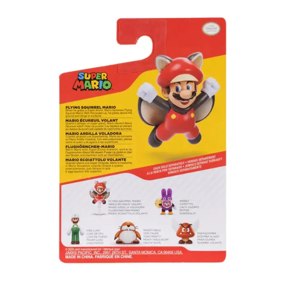 Super Mario Flying Squirrel Mario 2.5-Inch Action Figure
