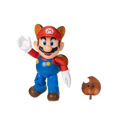 Super Mario Raccoon Mario with Super Leaf 4-Inch Action Figure