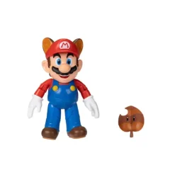 Super Mario Raccoon Mario with Super Leaf 4-Inch Action Figure