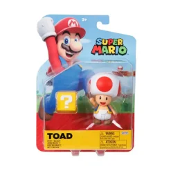 Super Mario Toad with Mystery Block 4-Inch Action Figure