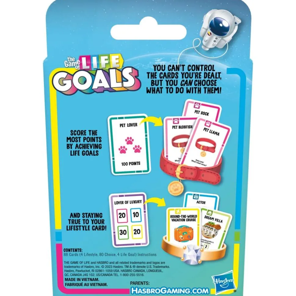 The Game of Life Goals Card Game