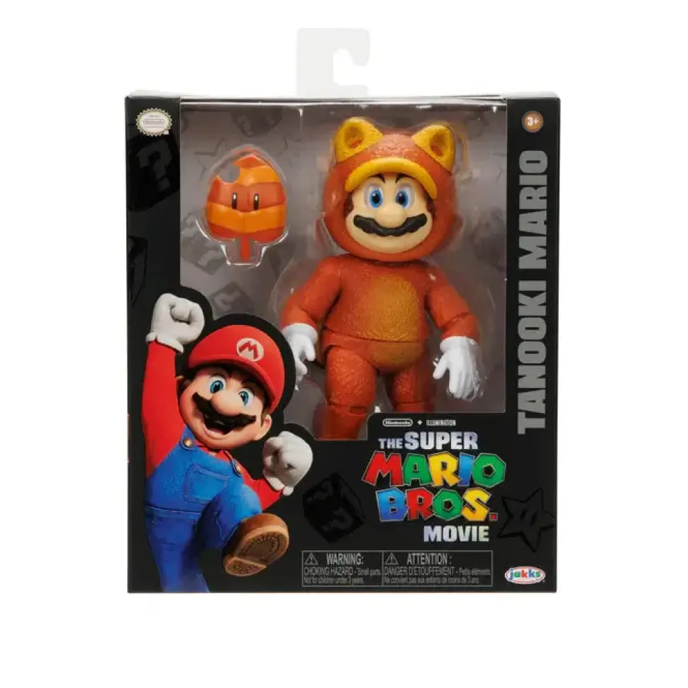 The Super Mario Bros Movie Tannokie Mario 5-Inch Action Figure