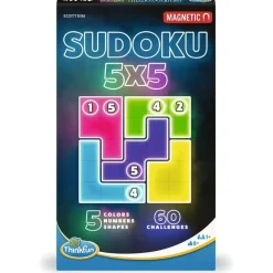 ThinkFun Sudoku 5x5 Magnetic Travel Puzzle