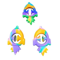 ThinkKool Rocket Snapper Fidget Toy (colors may vary)