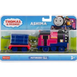 Thomas And Friends Ashima Motorized Train Engine With Cargo