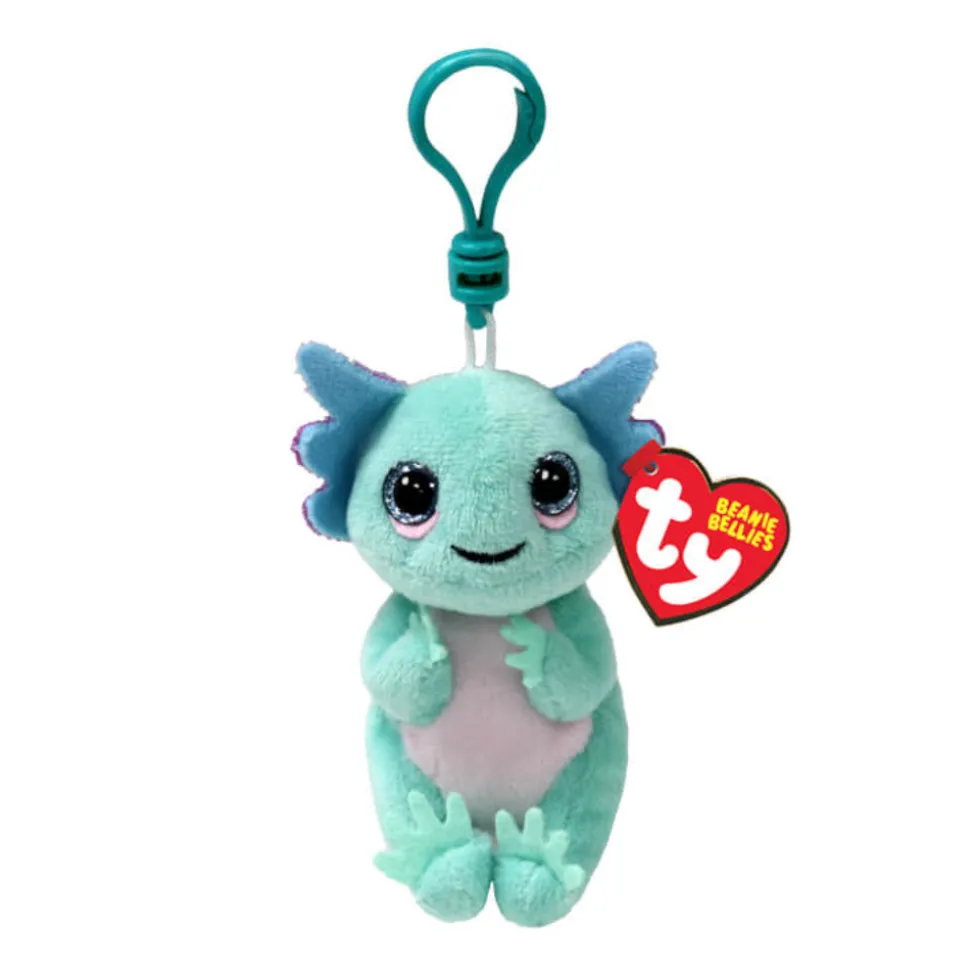 Ty Beabie Bellies Alex the Pastel Axolotl Plush Clip