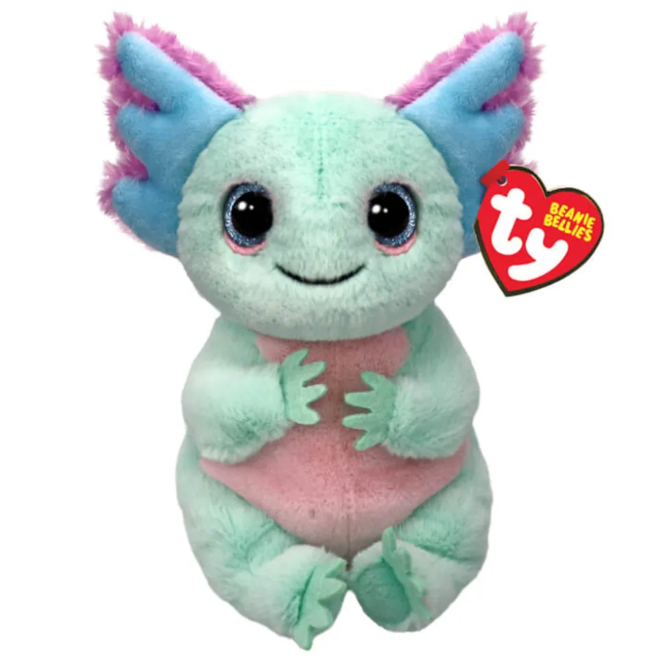Ty Beabie Bellies Alex the Pastel Axolotl Plush