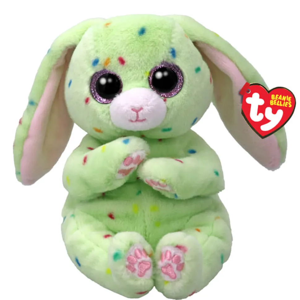 Ty Beanie Bellies Fern the Green Bunny Plush