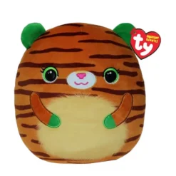 Ty Beanie Squishies Tiggy the Brown Tiger 10-Inch Plush