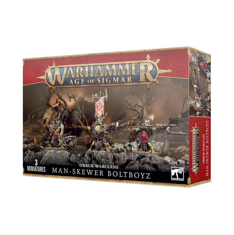 Warhammer Age of Sigmar Orruk Warclans Man-Skewer Boltboyz