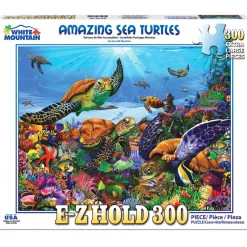 White Mountain Puzzles Amazing Sea Turtles 300 Pc