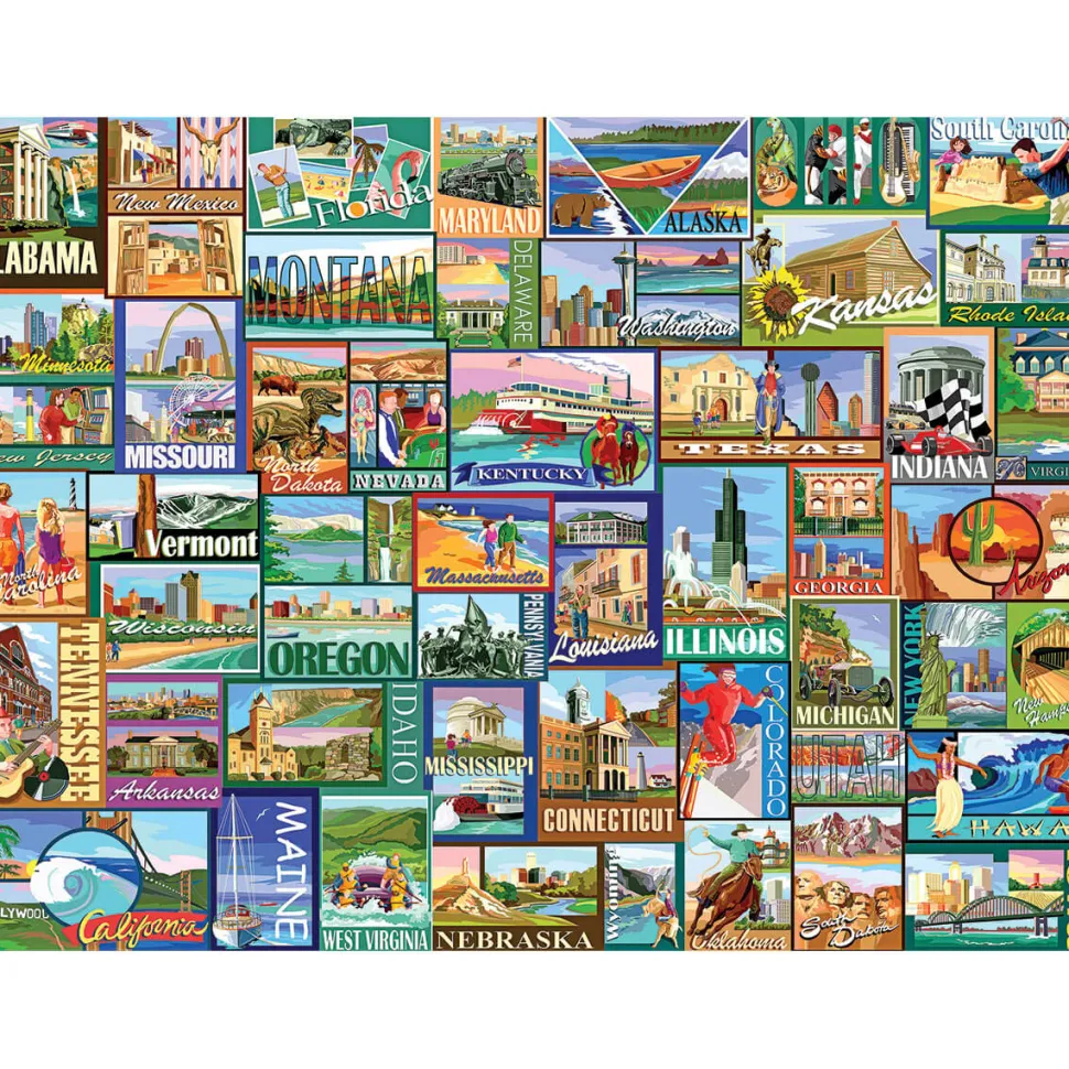 White Mountain Puzzles America 1000 Pc