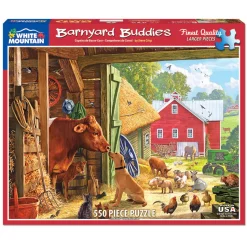 White Mountain Puzzles Barnyard Buddies 500 Piece