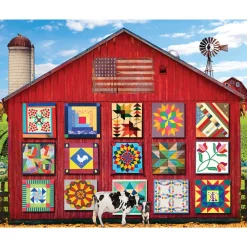 White Mountain Puzzles Barn Quilts 1000 Pc