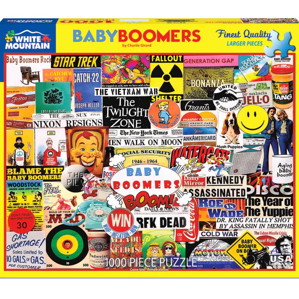 White Mountain Puzzles Baby Boomers 1000 Pc