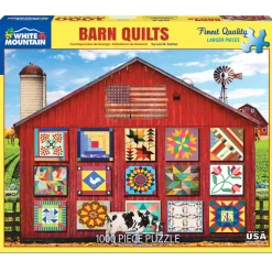 White Mountain Puzzles Barn Quilts 1000 Pc