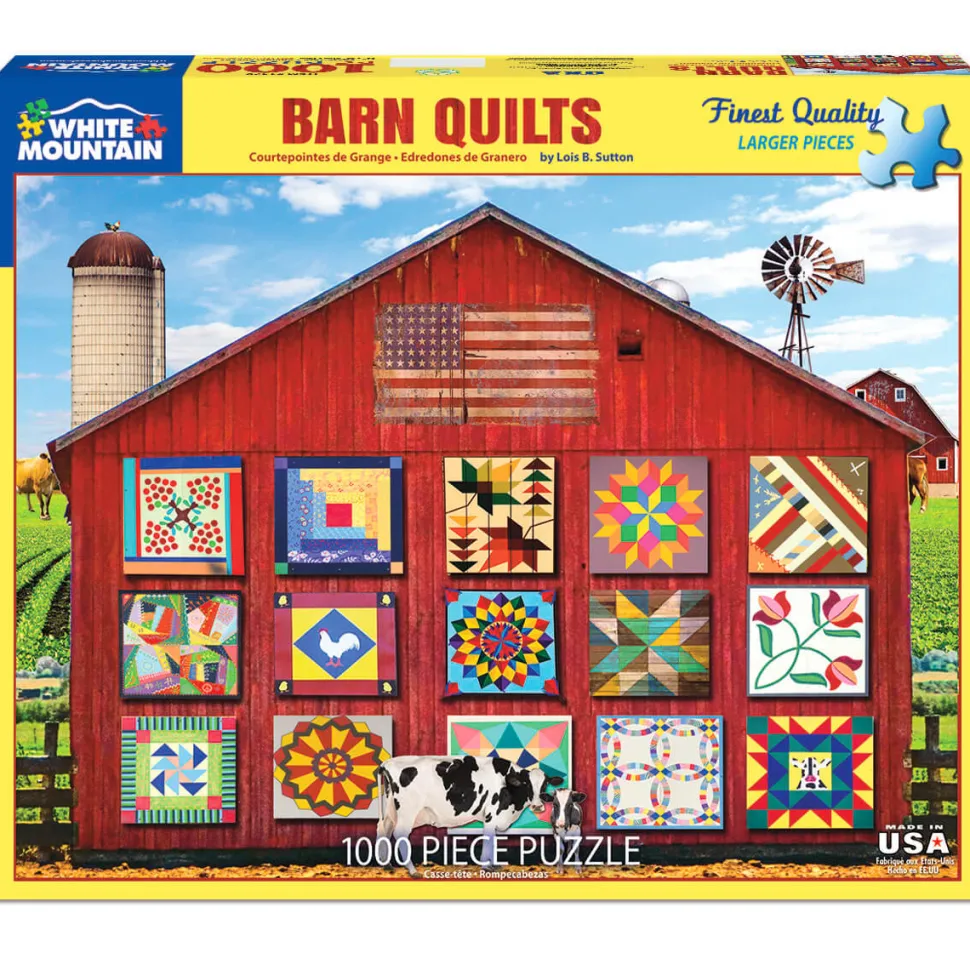 White Mountain Puzzles Barn Quilts 1000 Pc