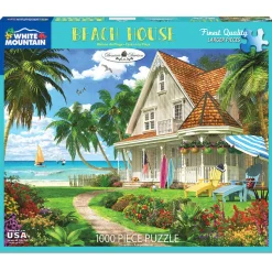 White Mountain Puzzles Beach House 1000 Pc