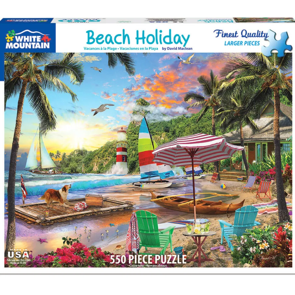 White Mountain Puzzles Beach Holiday 550 Pc