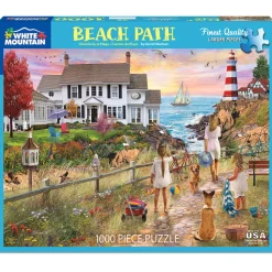 White Mountain Puzzles Beach Path 1000 Pc