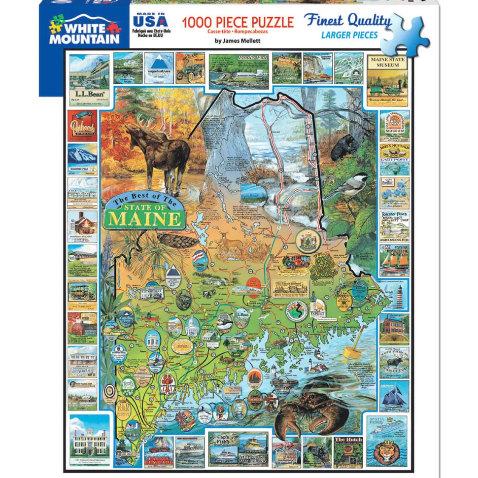 White Mountain Puzzles Best of Maine 1000 Pc