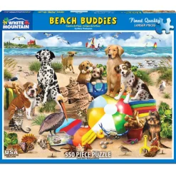 White Mountain Puzzles Beach Buddies 550 Pc