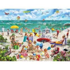 White Mountain Puzzles Beach Day Seek&Find