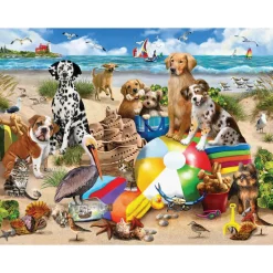 White Mountain Puzzles Beach Buddies 550 Pc