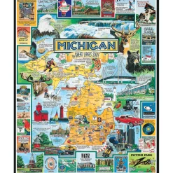 White Mountain Puzzles Best of Michigan 1000 Pc