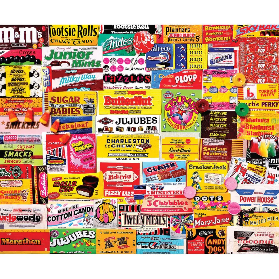 White Mountain Puzzles Candy Wrappers 1000 Piece
