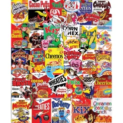 White Mountain Puzzles Cereal Boxes 1000 Piece