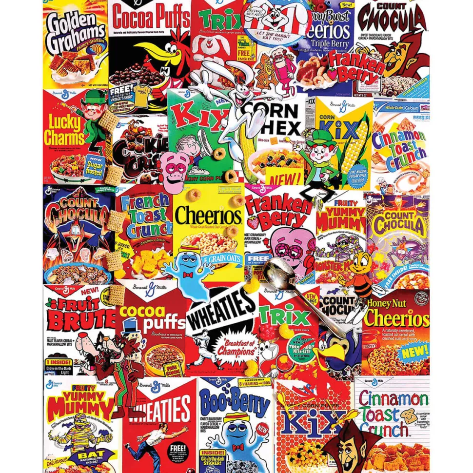 White Mountain Puzzles Cereal Boxes 1000 Piece