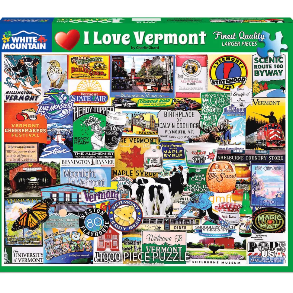 White Mountain Puzzles I Love Vermont 1000 Pc