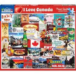 White Mountain Puzzles I Love Canada 1000 Pc