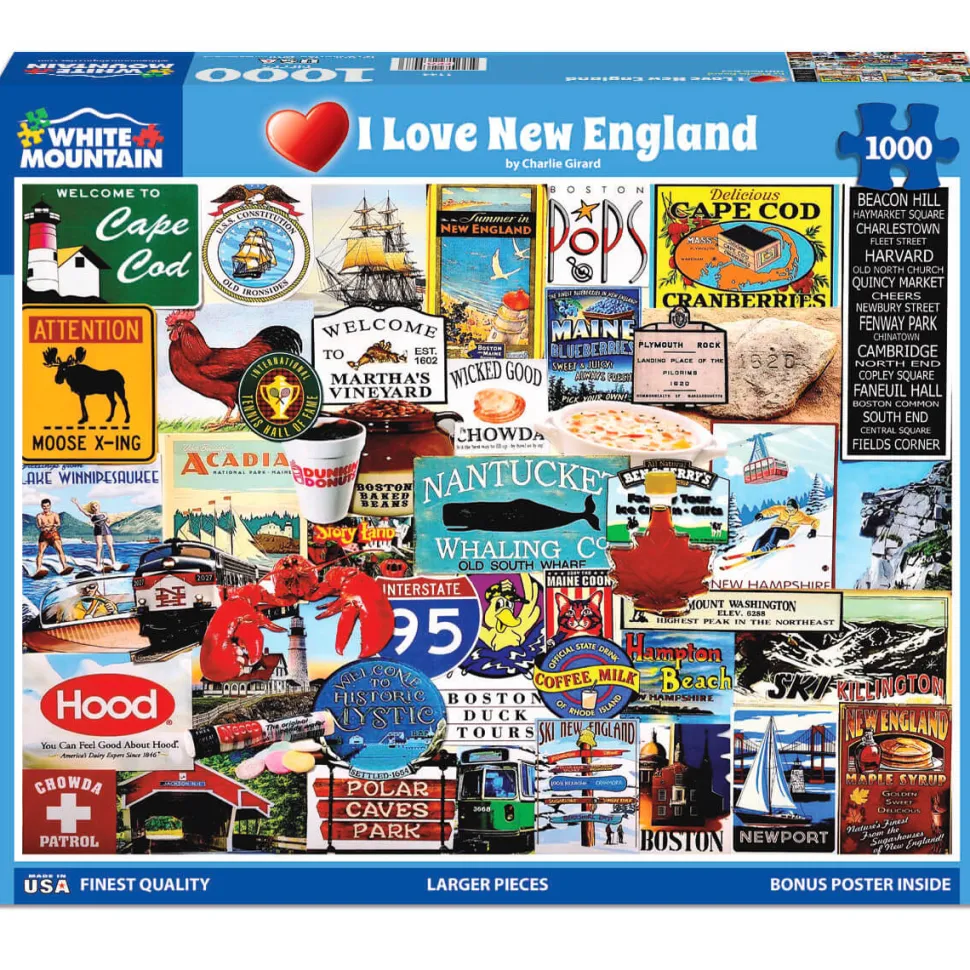 White Mountain Puzzles I Love New England
