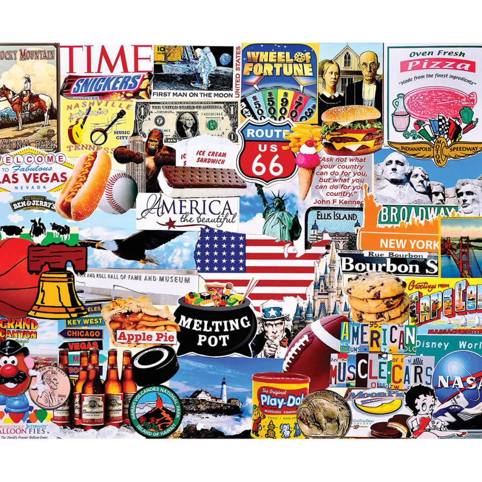 White Mountain Puzzles I Love America 1000 Piece