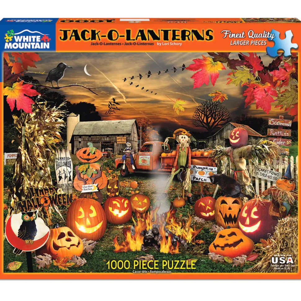 White Mountain Puzzles Jack O Lantern 1000 Pc