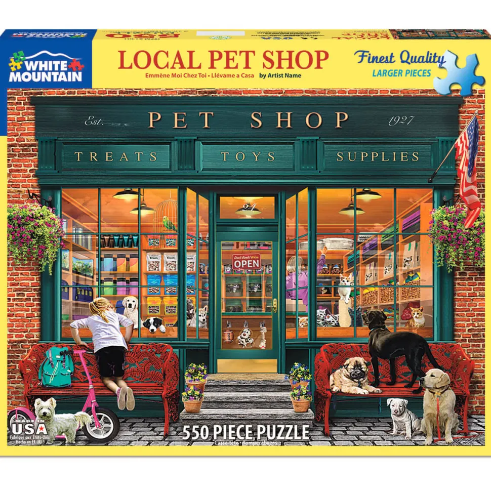 White Mountain Puzzles Local Pet Store 550 Pc