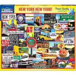 White Mountain Puzzles New York New York 1000 Pc