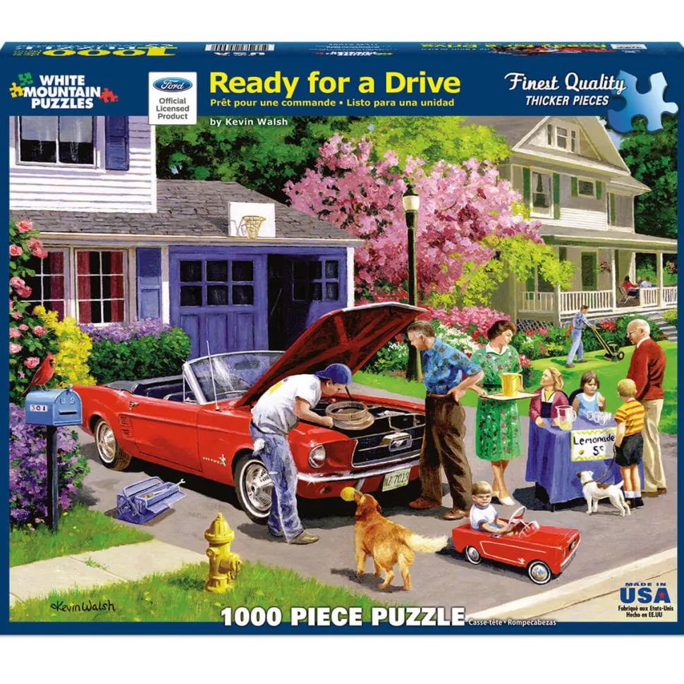 White Mountain Puzzles Ready for a Drive 1000 Pc