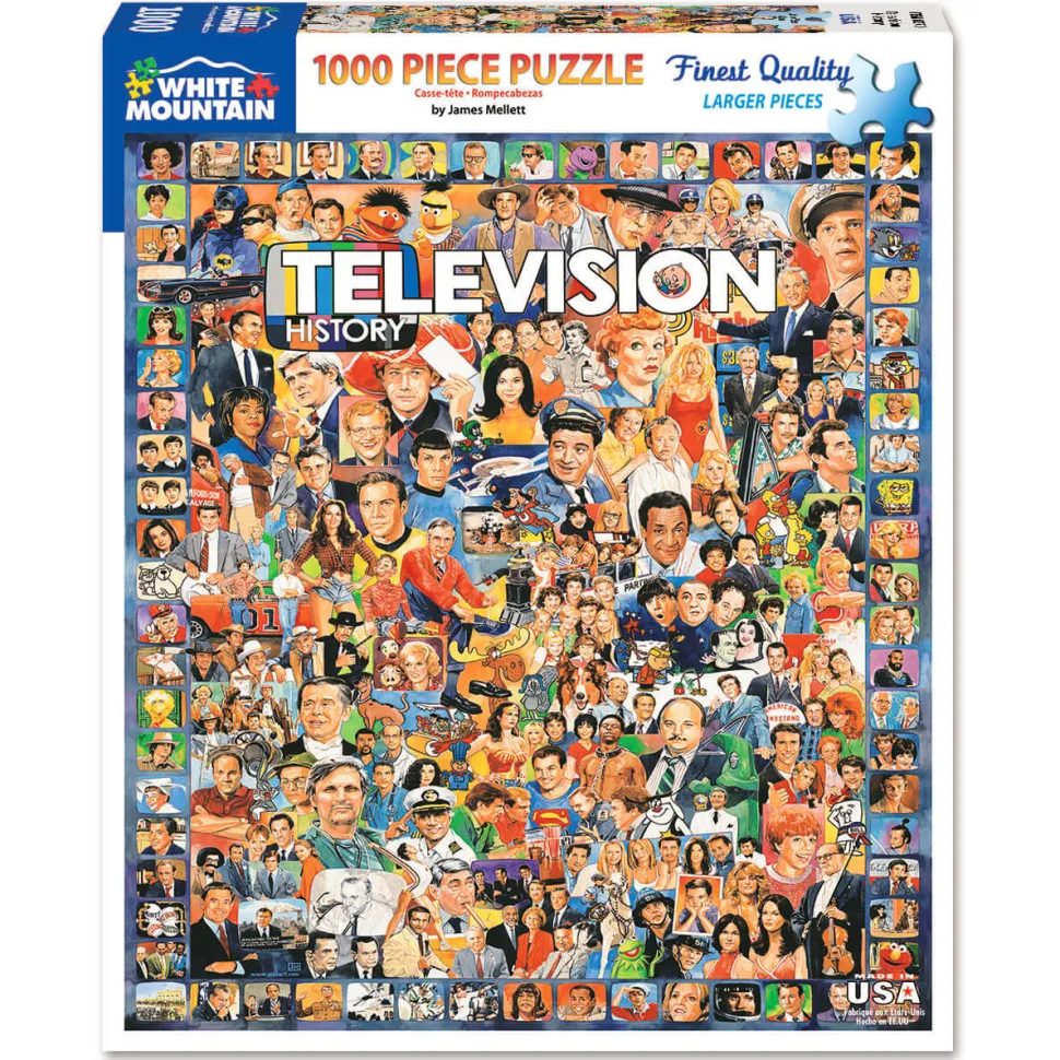 White Mountain Puzzles Television History Puzzle