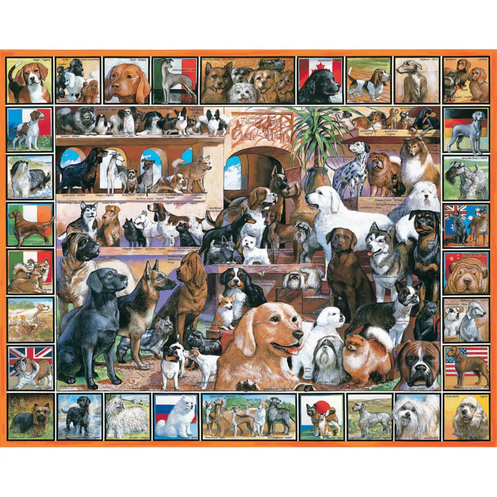 White Mountain Puzzles World of Dogs 1000 Piece