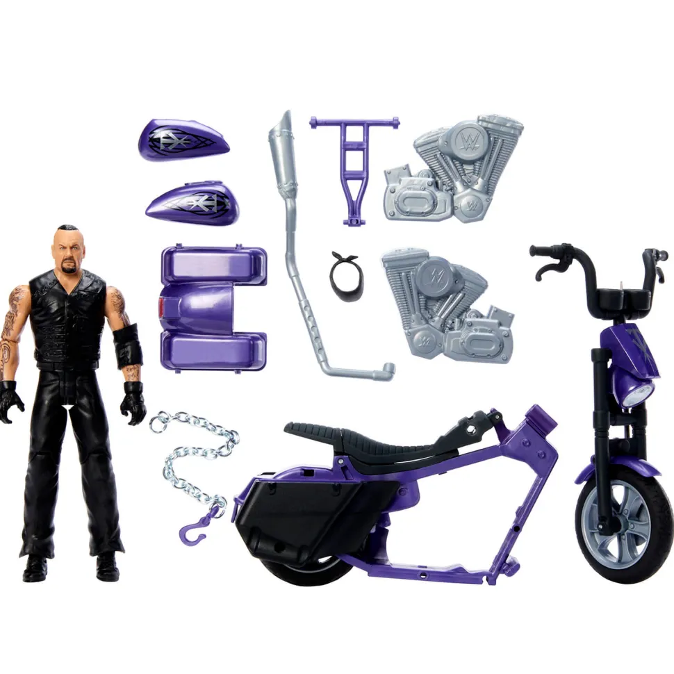 WWE Wrekkin' Undertaker Boneyard Slamcycle Action Figure Set